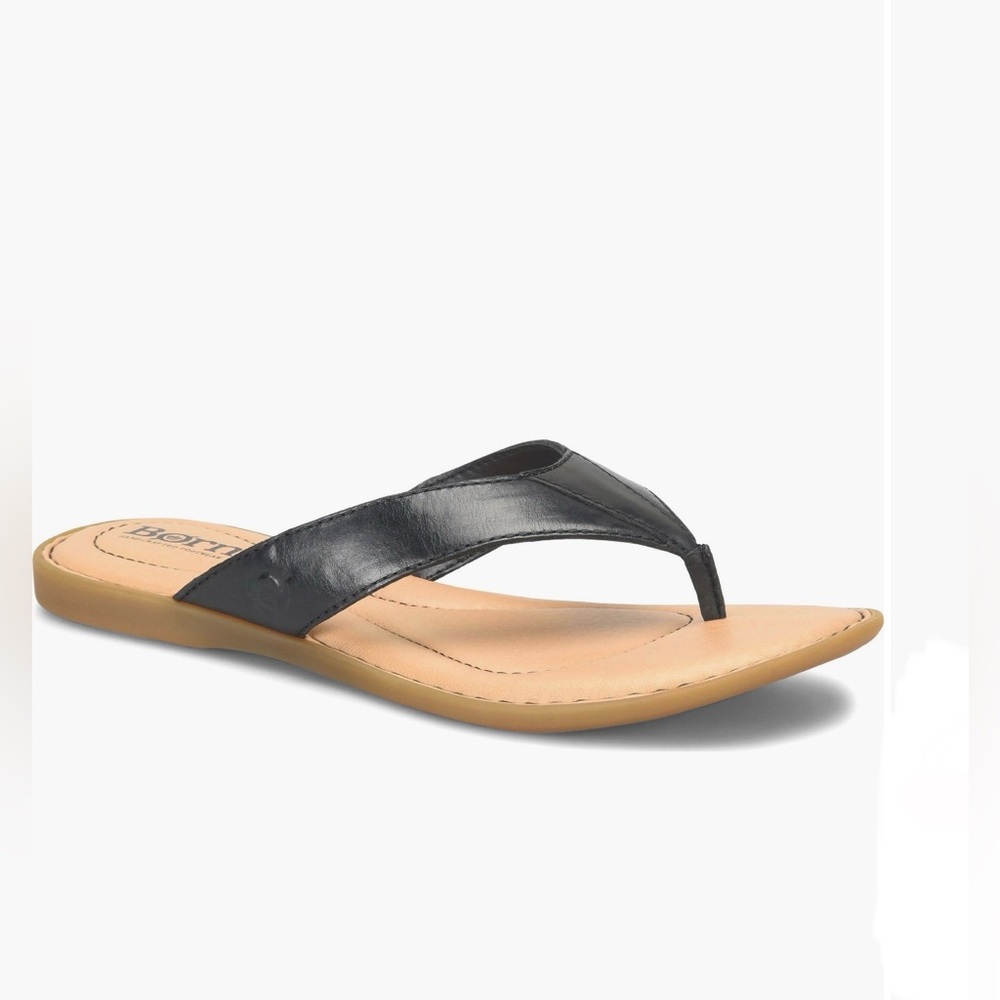 Born Women's Ciara Flip Flop Black Sandals